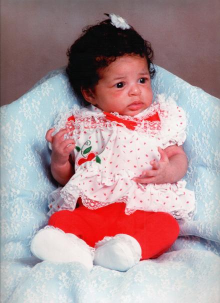 Sharee as an infant