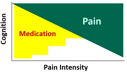 Pain interference compounded by medication interference with cognition